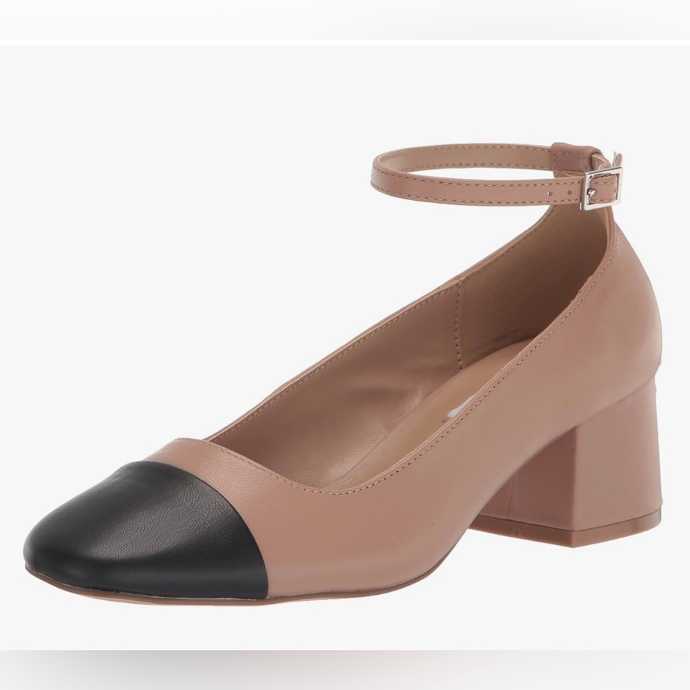 NWT Steve Madden Women's Eli Pump  Elegant Women's Ankle Strap Block Heel Shoes